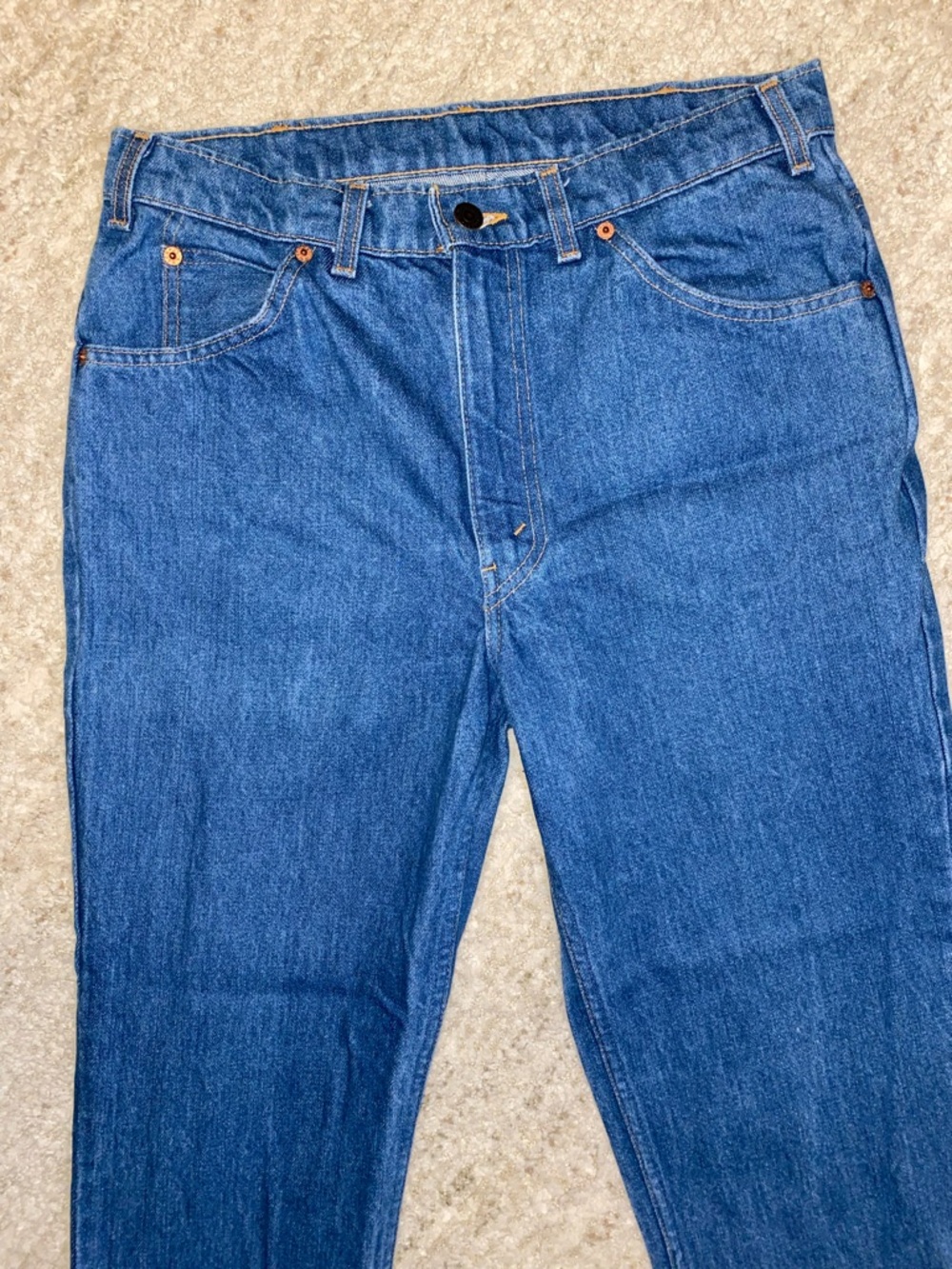 Vintage Levi’s 631 Straight Leg Yellow Tag Classic Denim Blue Jeans 31" Waist - Picture 5 of 14